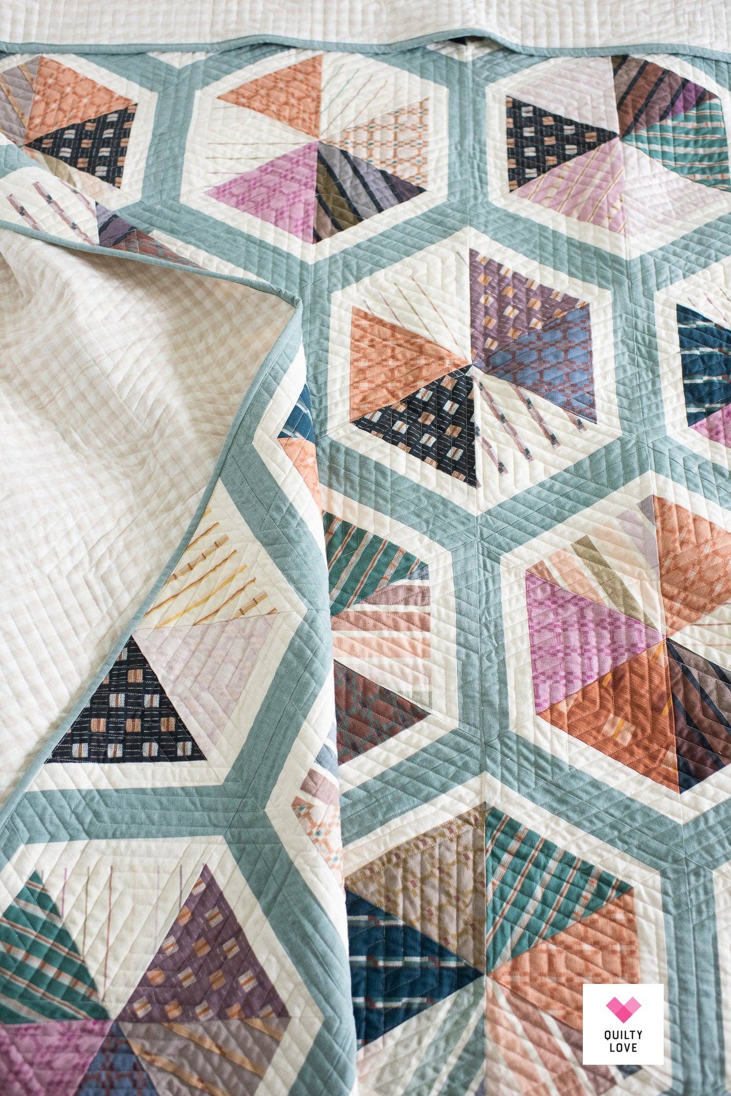 Triangle Hexies PAPER quilt pattern - 2nd edition