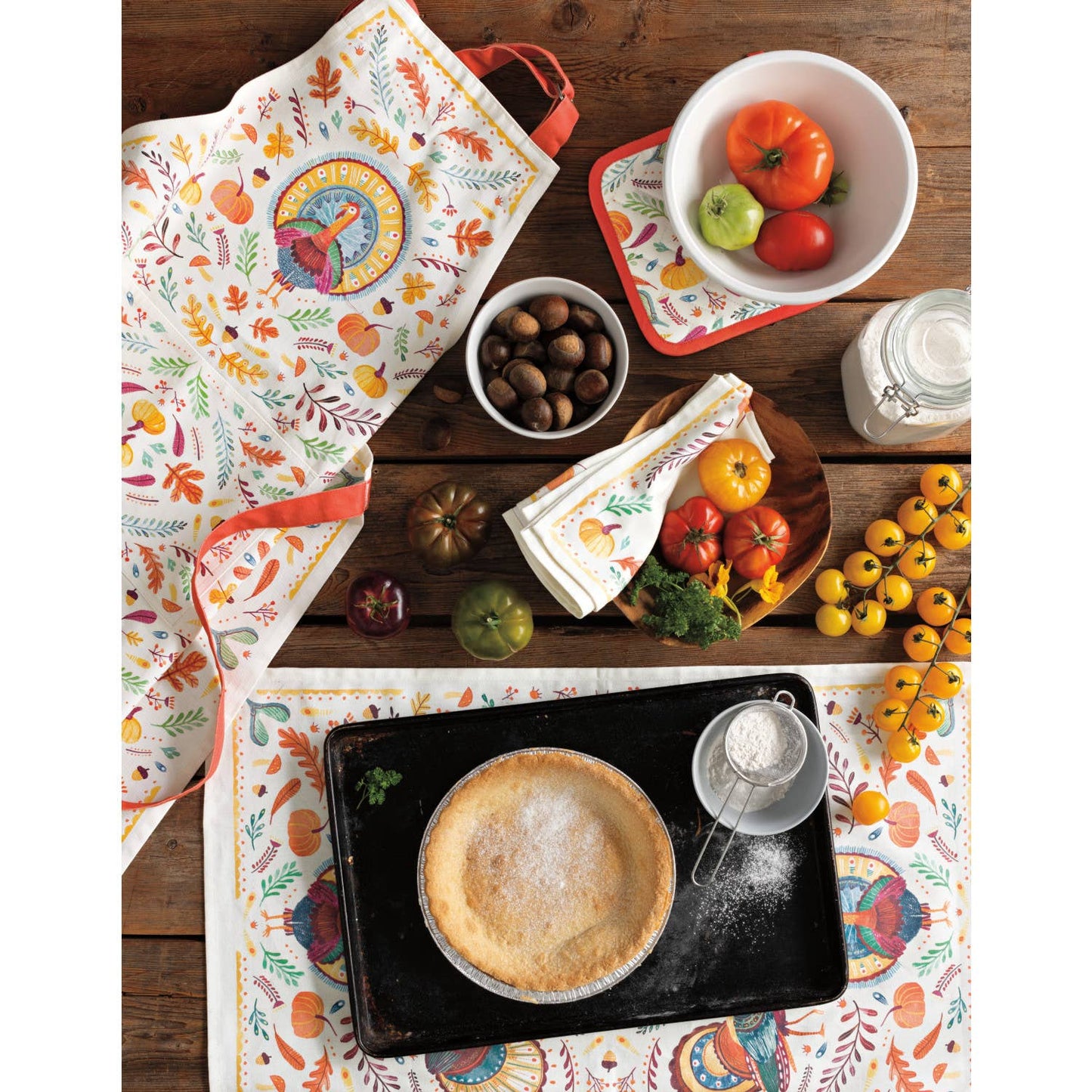 Autumn Plenty Thanksgiving Potholder - Single