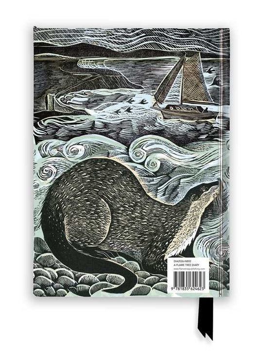 Angela Harding: Shetland Otter and Windsong 2026 Luxury Diary Planner - Page to View with Notes by: Diary; 128 pages / English