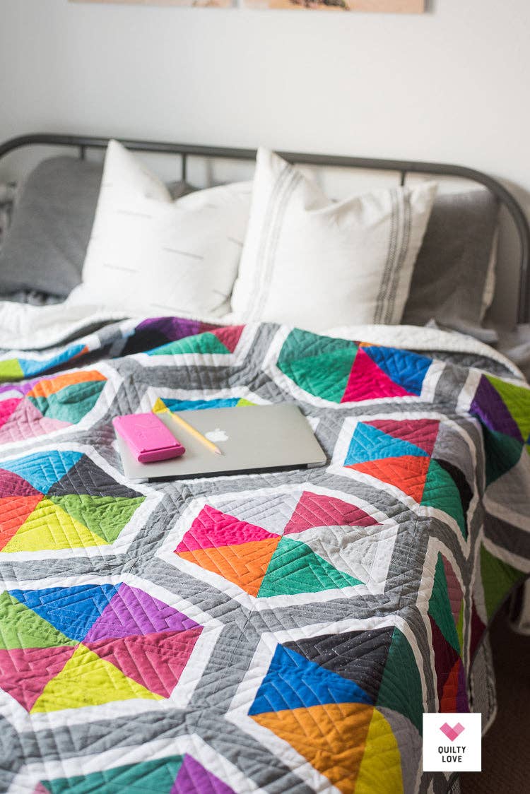 Triangle Hexies PAPER quilt pattern - 2nd edition