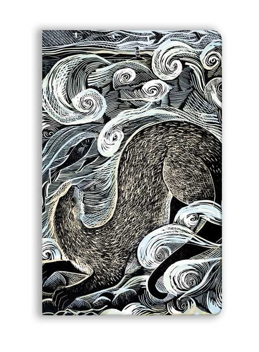 Angela Harding: Shetland Otter, Shetland Sea (Soft Touch Journal) by: Notebook / blank book; 192 pages / English