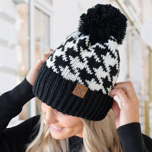Youth/Adult CC Houndstooth Beanie