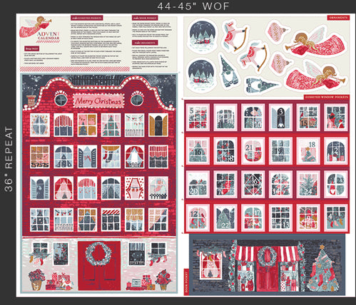 Katarina Roccella - Advent Calendar Panel - 1 Yard Panel  -  Adventale