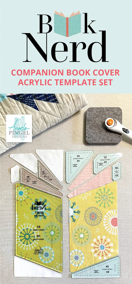 Book Nerd Companion Book Cover Acrylic 7 piece Template Set