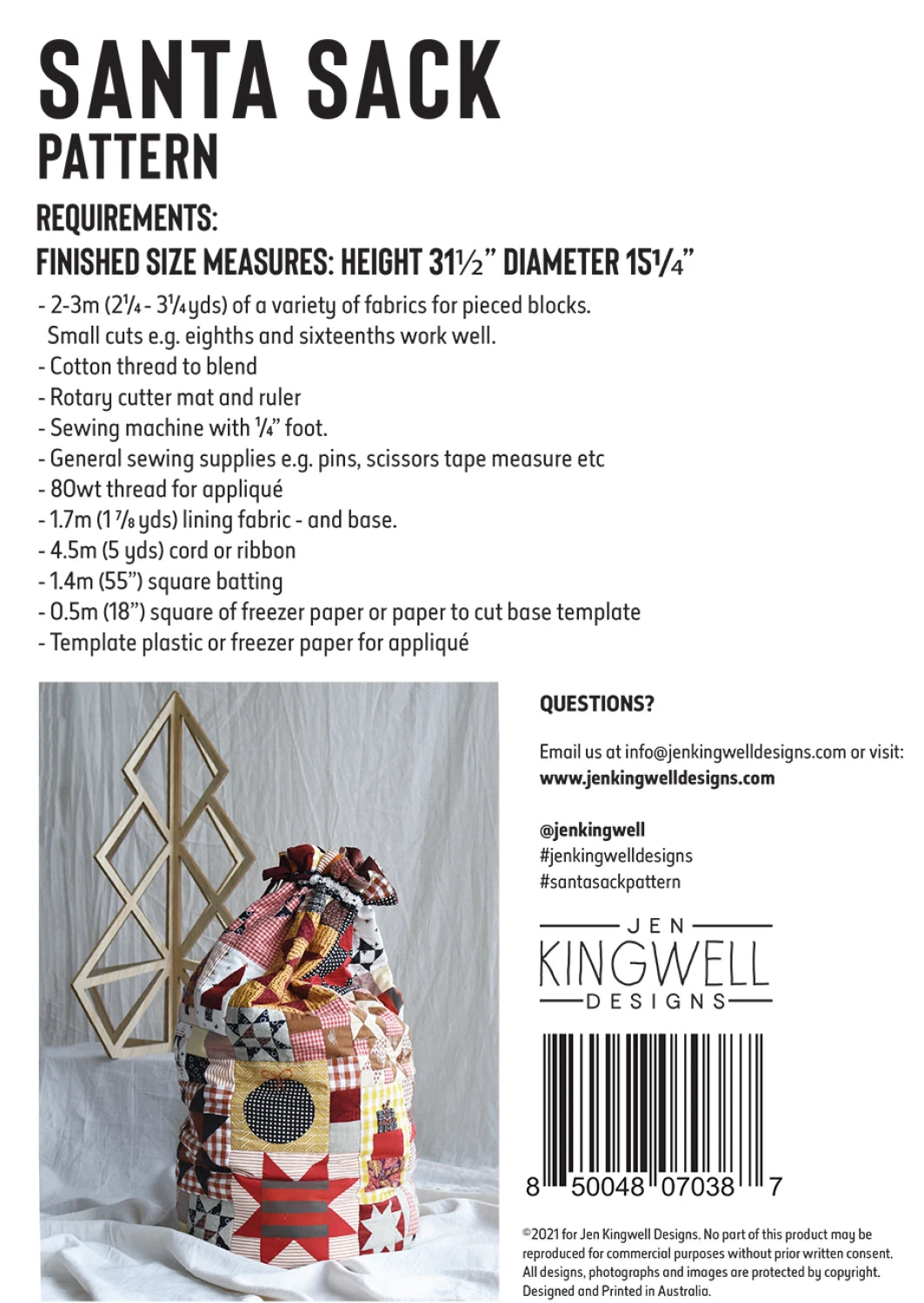 Santa Sack By Jen Kingwell