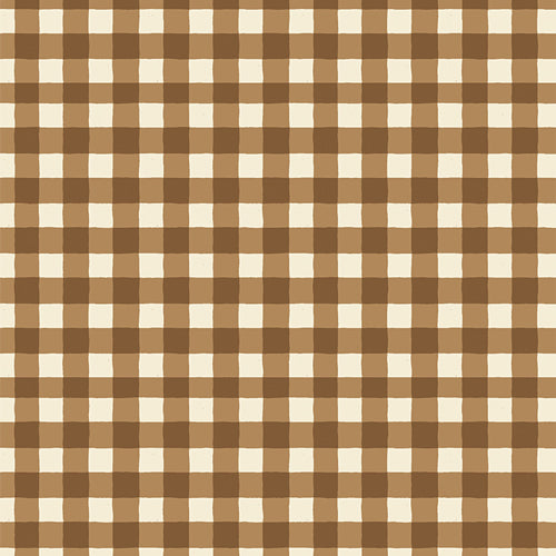 Maureen Cracknell -  Storyteller Plaids - Small Plaid of my Dreams Caramel  - Art Gallery Fabrics