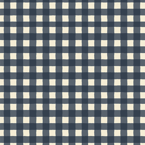 Maureen Cracknell -  Storyteller Plaids - Small Plaid of my Dreams Navy  - Art Gallery Fabrics