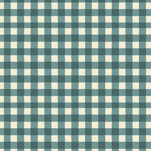 Maureen Cracknell -  Storyteller Plaids - Small Plaid of my Dreams Spruce  - Art Gallery Fabrics