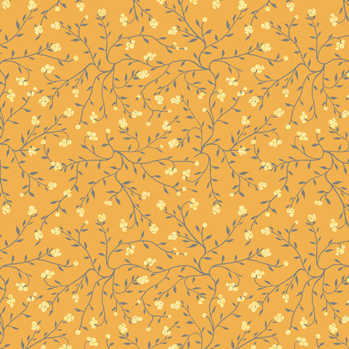 Katarina Roccella -  Dancing Florets Solar  -  Plentiful - Art Gallery Fabrics