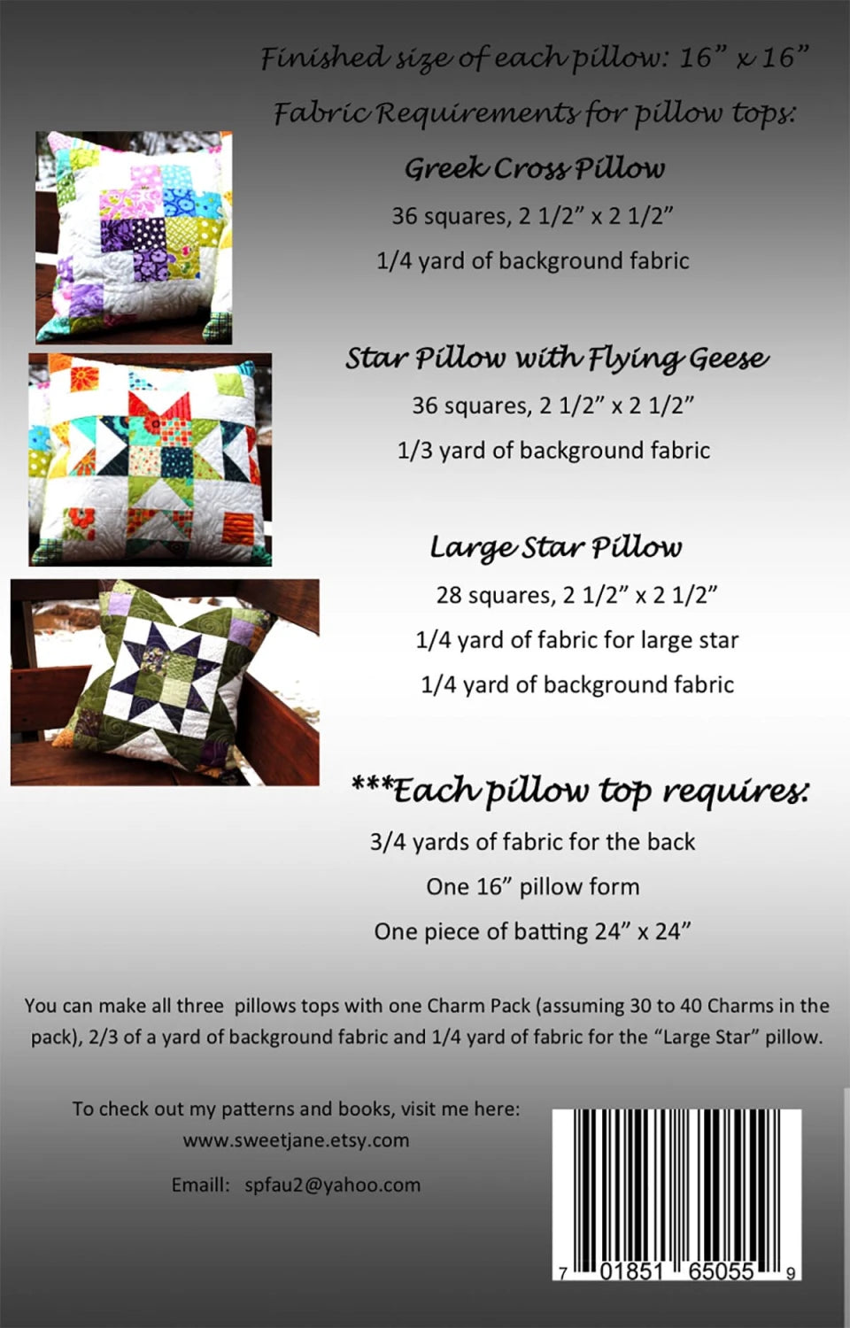 Mini Charm Trio Pillow