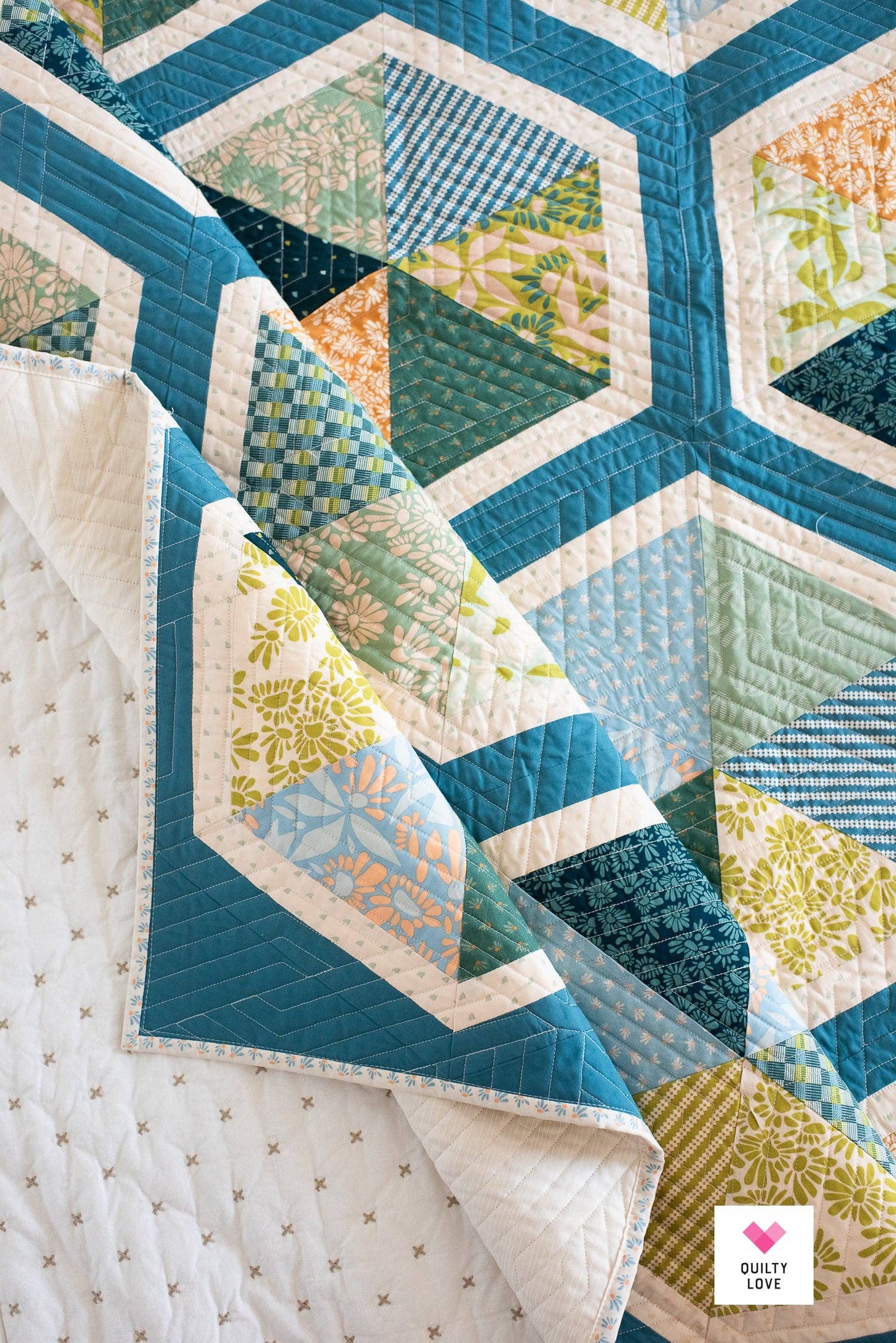 Triangle Hexies PAPER quilt pattern - 2nd edition