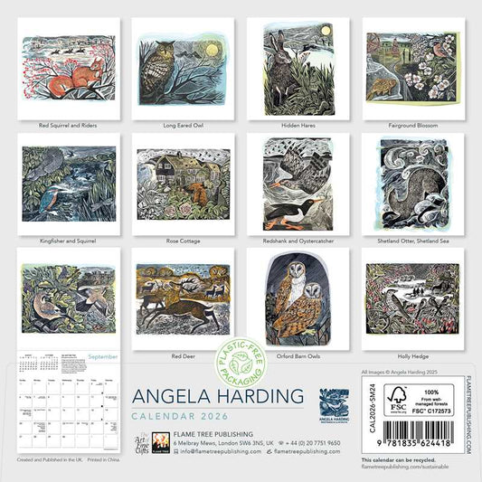 Angela Harding Mini Wall calendar 2026 (Art Calendar) by: Calendar; 12 pages / English