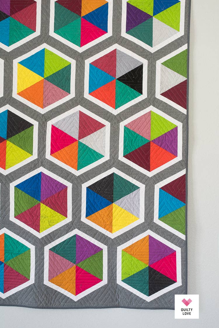 Triangle Hexies PAPER quilt pattern - 2nd edition
