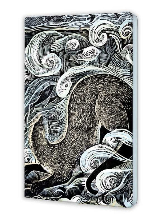 Angela Harding: Shetland Otter, Shetland Sea (Soft Touch Journal) by: Notebook / blank book; 192 pages / English