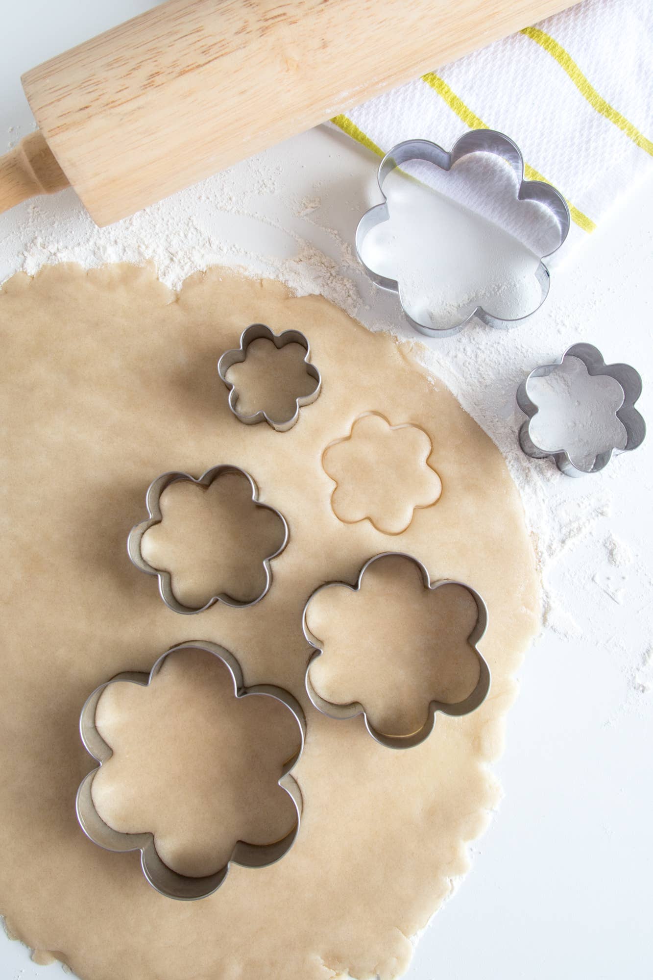 Fox Run Flower Cookie Cutter Set, Stainless Steel, 6-Piece