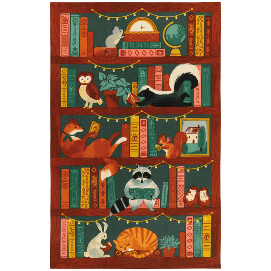Book Club Dishtowel: Multi-Colored