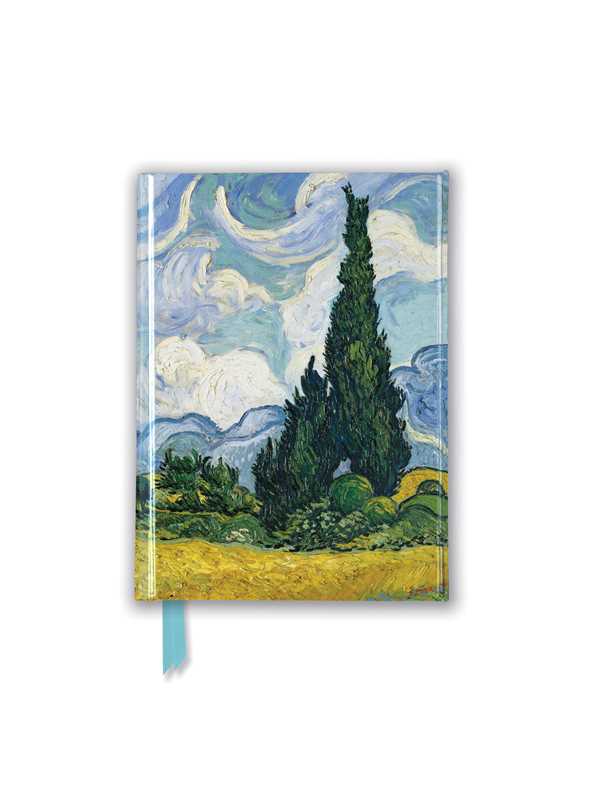 Vincent Van Gogh: Wheat Field with Cypresses (Foiled Pocket Journal) 4.5"x 6" lined blank book; 176 pages / English