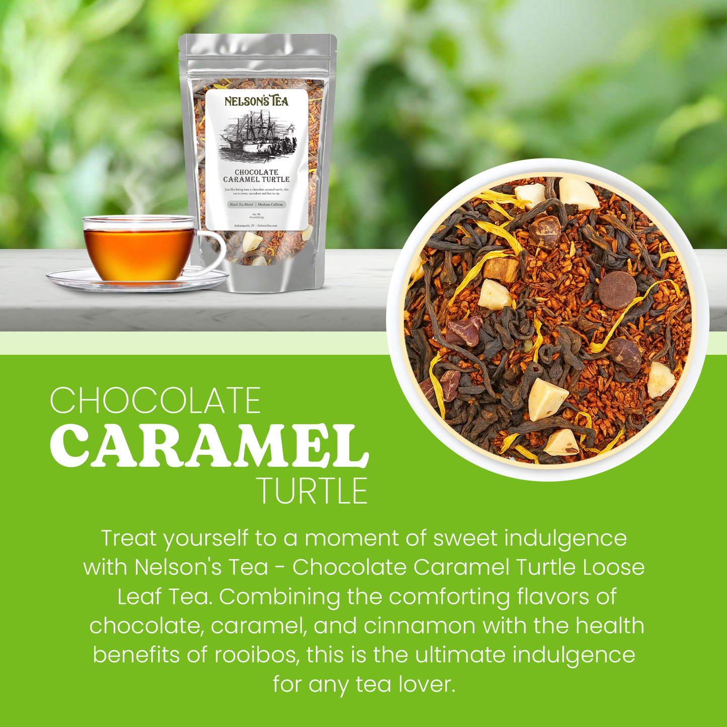 Chocolate Caramel Turtle: 2 oz/(56.7g)