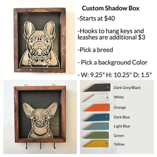 Custom 3D Dog Shadow Box