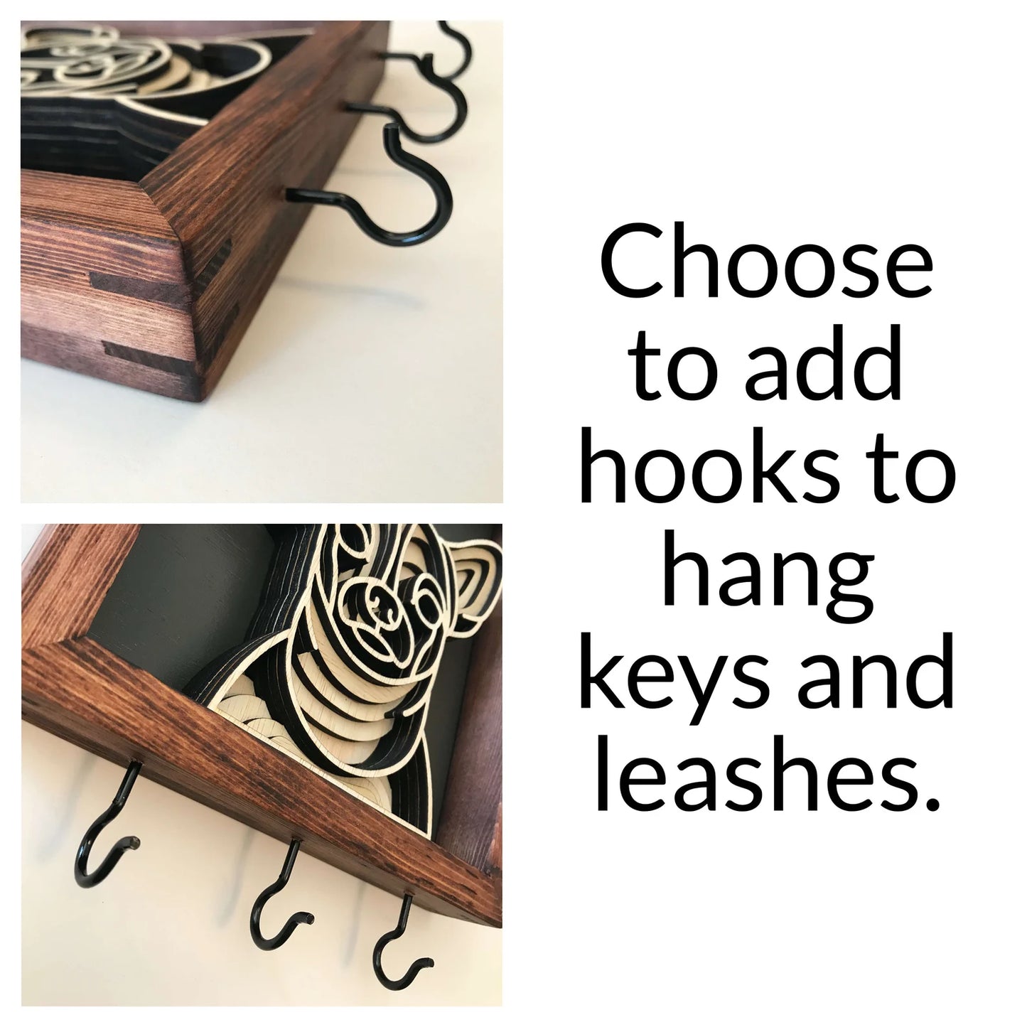 Custom 3D Dog Shadow Box with Text