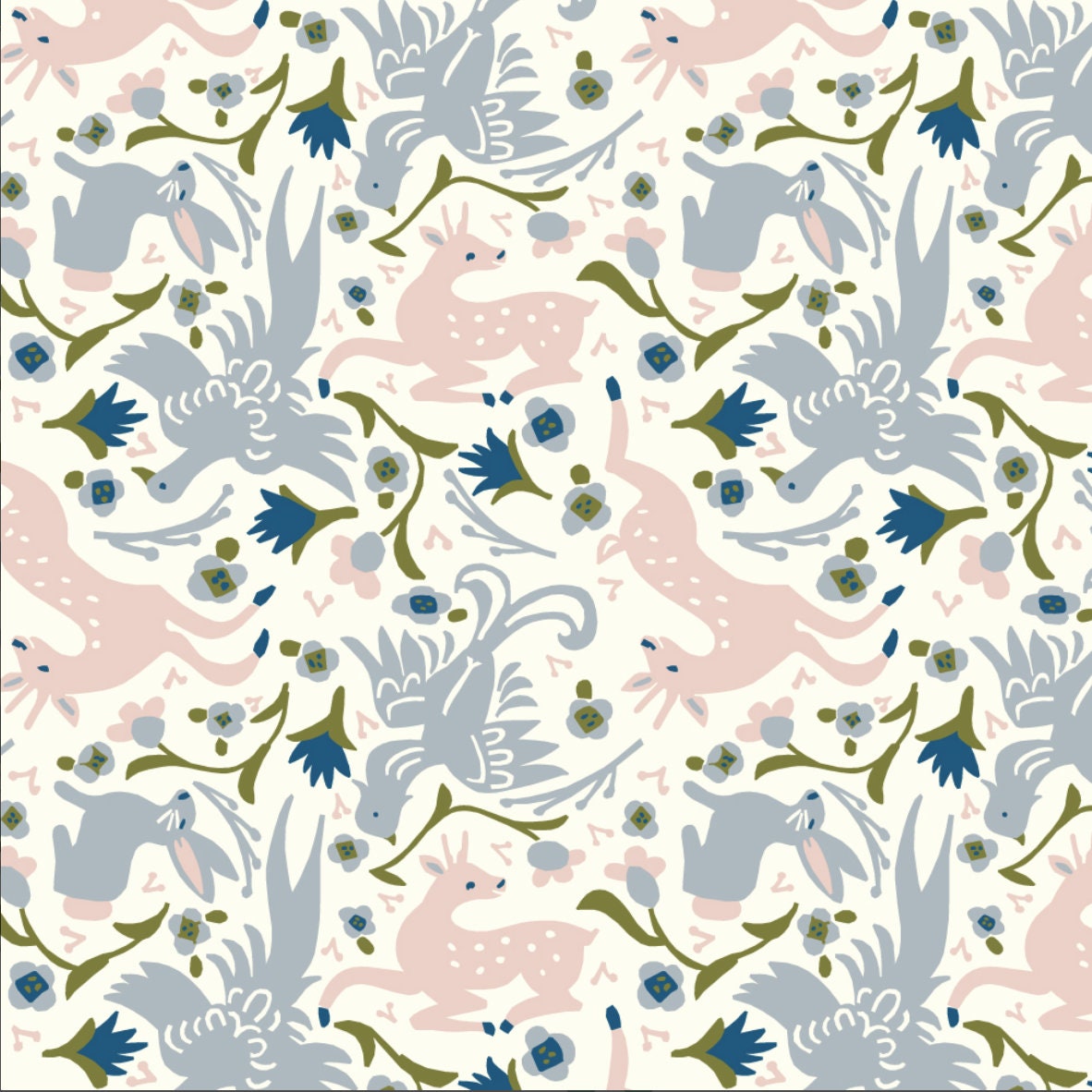 Kristen Balouch - Gathering Cream - Enchanted Kingdom - Birch Fabrics