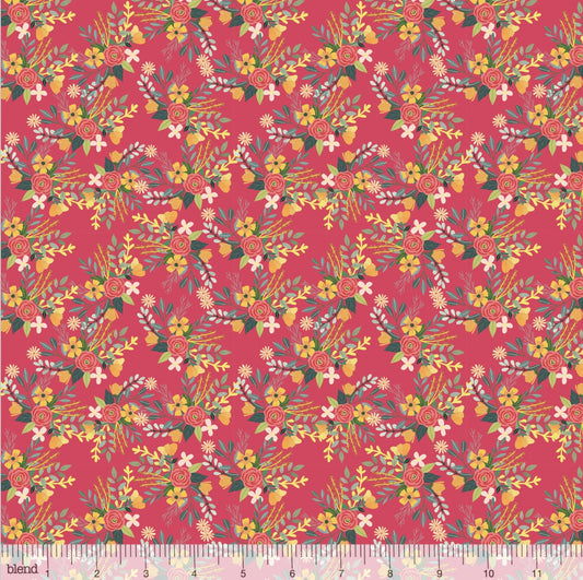 Mia Charro - Amore Raspberry - Birdie -  Blend Fabrics