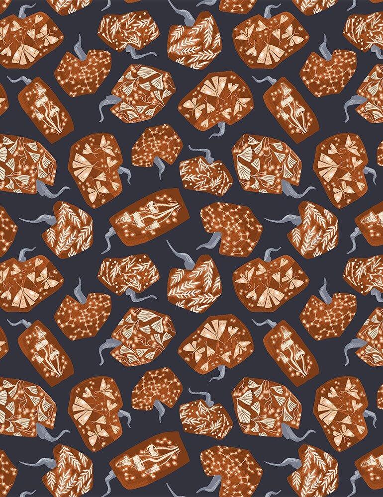 Dear Stella |Pumpkins | Rae Ritchie | Toil & Trouble | 100% Quilting Cotton