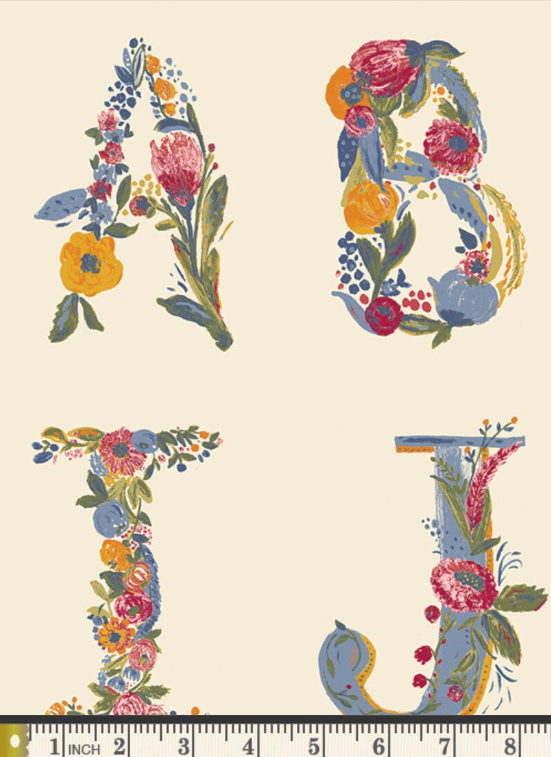 Bari J. Ackerman - Joyeux Alphabet Two Panel - The Season of Tribute Collection