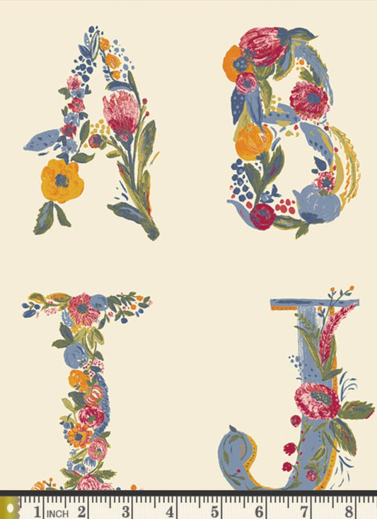 Bari J. Ackerman - Joyeux Alphabet Two Panel - The Season of Tribute Collection