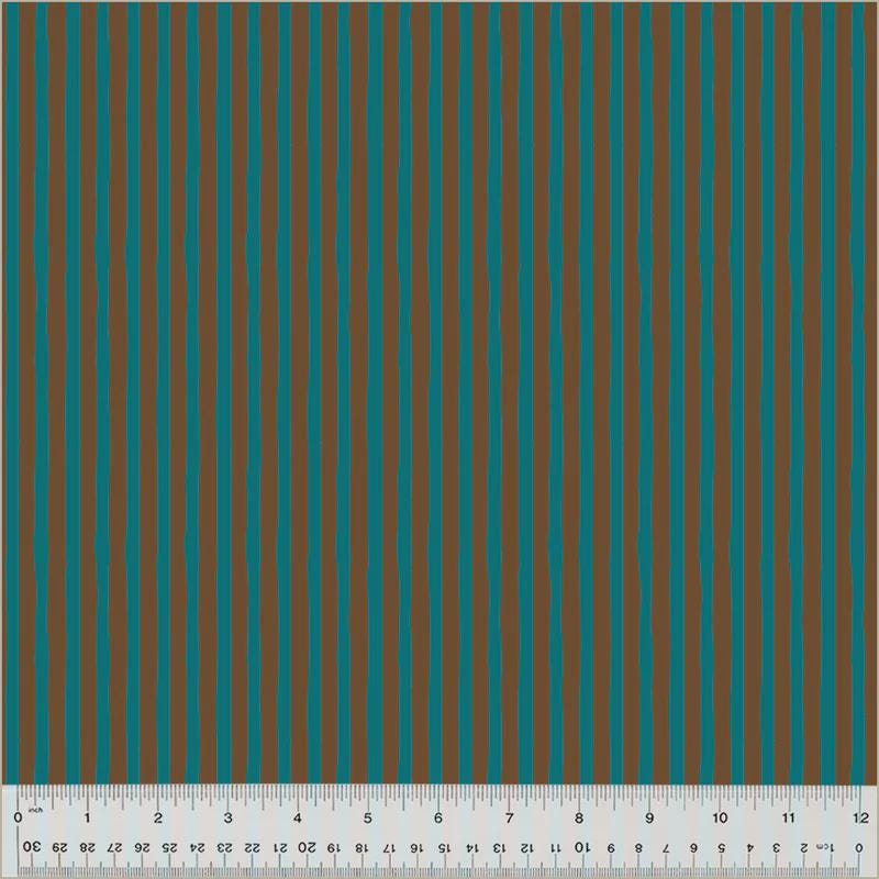 Heather Ross - Drawn Stripe Provence/Brown - Heather Ross Ruby + Bee Blenders