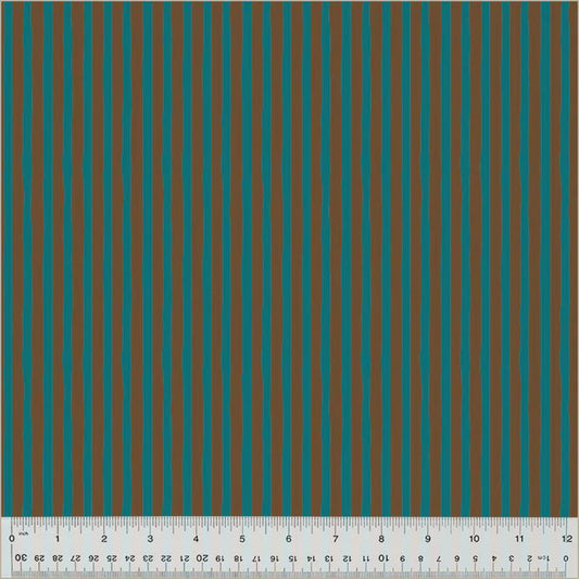 Heather Ross - Drawn Stripe Provence/Brown - Heather Ross Ruby + Bee Blenders