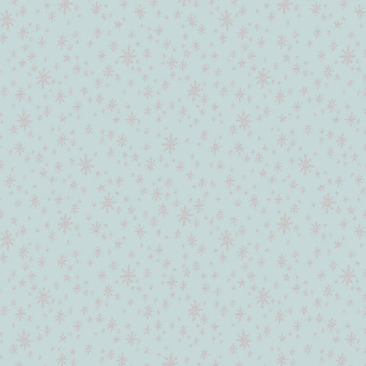 Rifle Paper Co. - Starry Night - Mint Metallic Fabric - Holiday Classics -  Cotton+Steel