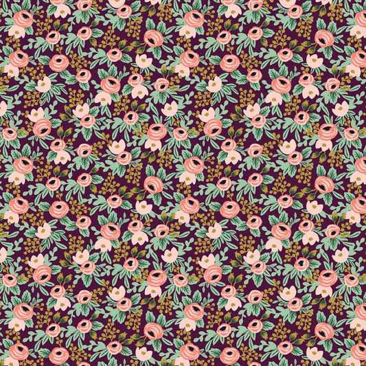 Rifle Paper Co. -  Garden Party -  Rosa - Currant Fabric -  Cotton+Steel