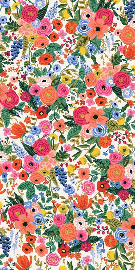 Rifle Paper Co. -  Wildwood - Garden Party - Cream Fabric -  Cotton+Steel