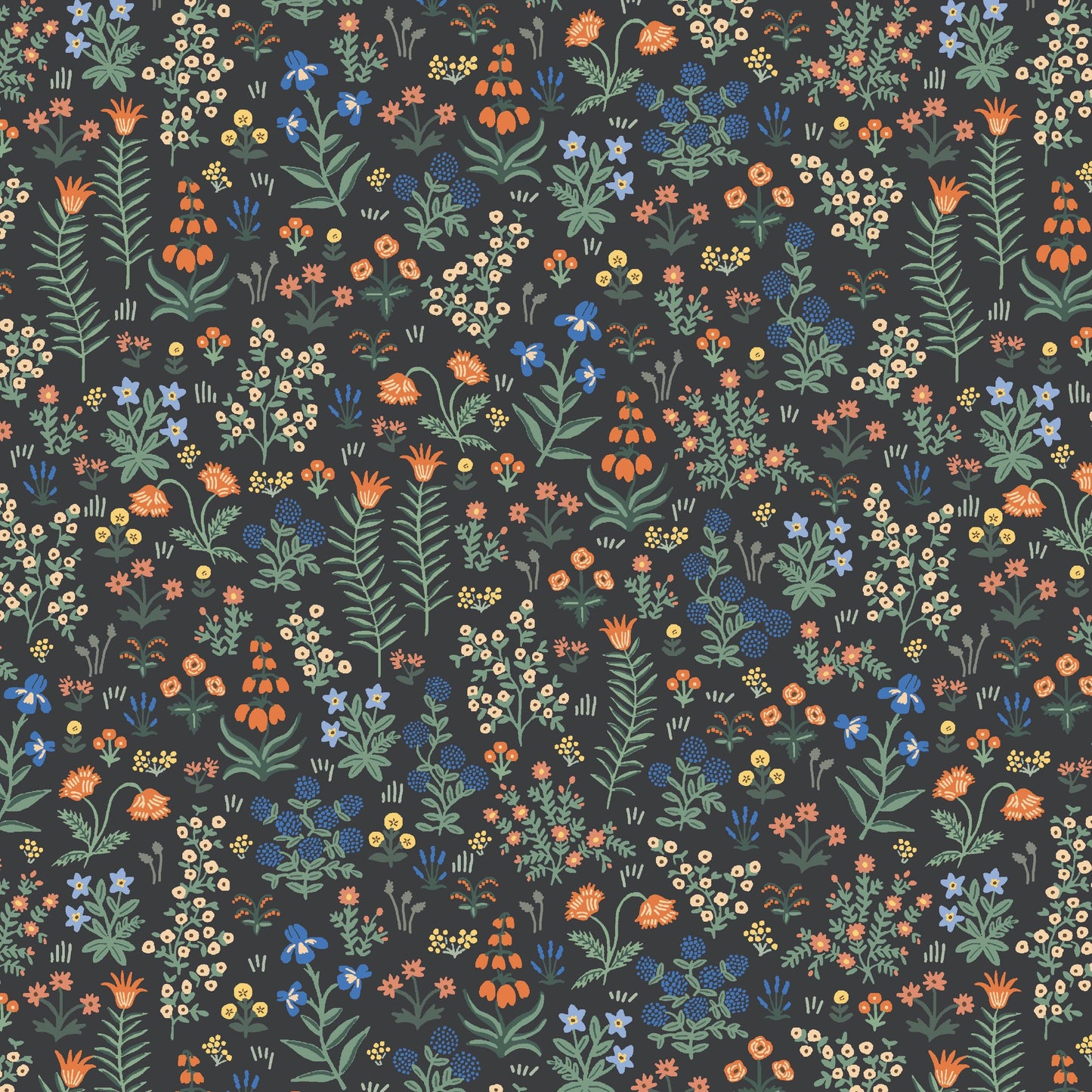 Rifle Paper Co. - Camont - Menagerie Garden - Black Fabric -  Cotton+Steel
