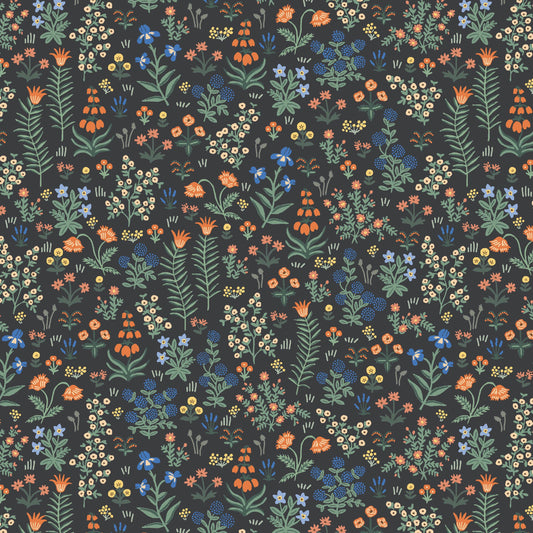 Rifle Paper Co. - Camont - Menagerie Garden - Black Fabric -  Cotton+Steel