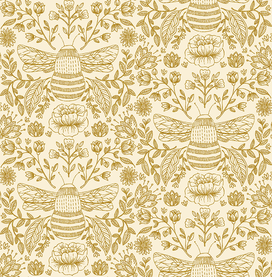 Jade Mosinski - Bee's Knees High Noon Metallic - Summer in the Cotswolds - Cotton+Steel