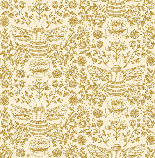 Jade Mosinski - Bee's Knees High Noon Metallic - Summer in the Cotswolds - Cotton+Steel