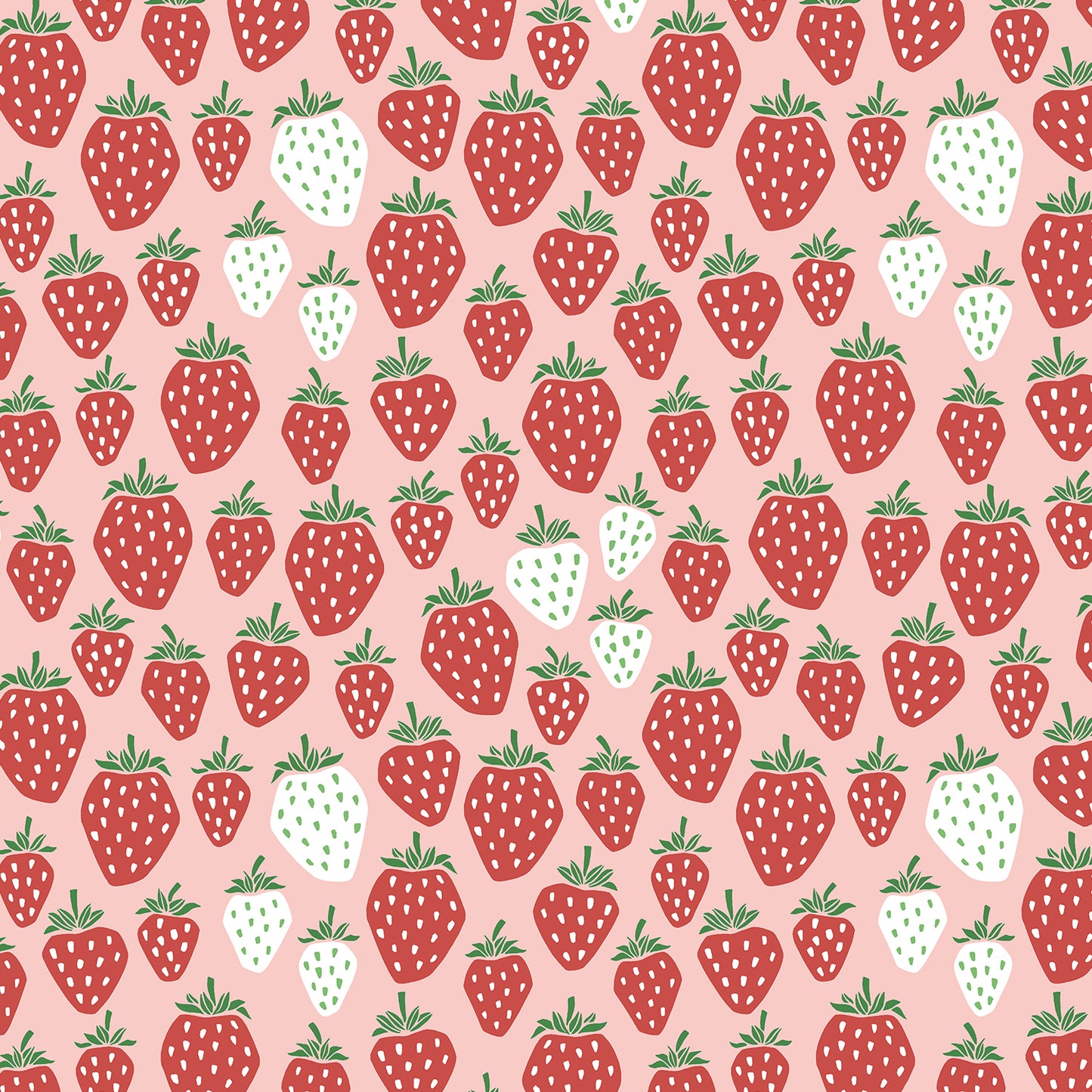 Loes van Oosten - Under the Apple Tree 2 - Queen of Berries Summer Red -  Cotton+Steel