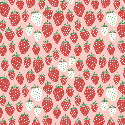 Loes van Oosten - Under the Apple Tree 2 - Queen of Berries Summer Red -  Cotton+Steel
